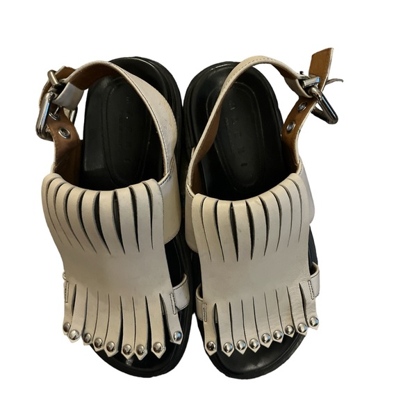 MARNI Slingback Fringe Sandals - Picture 7 of 7